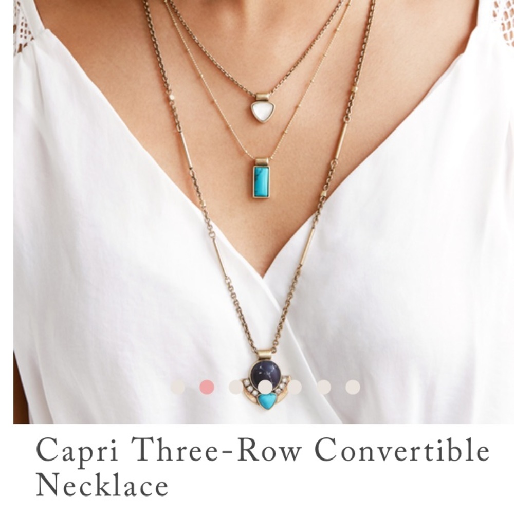 Capri Three-Row Convertible Necklace